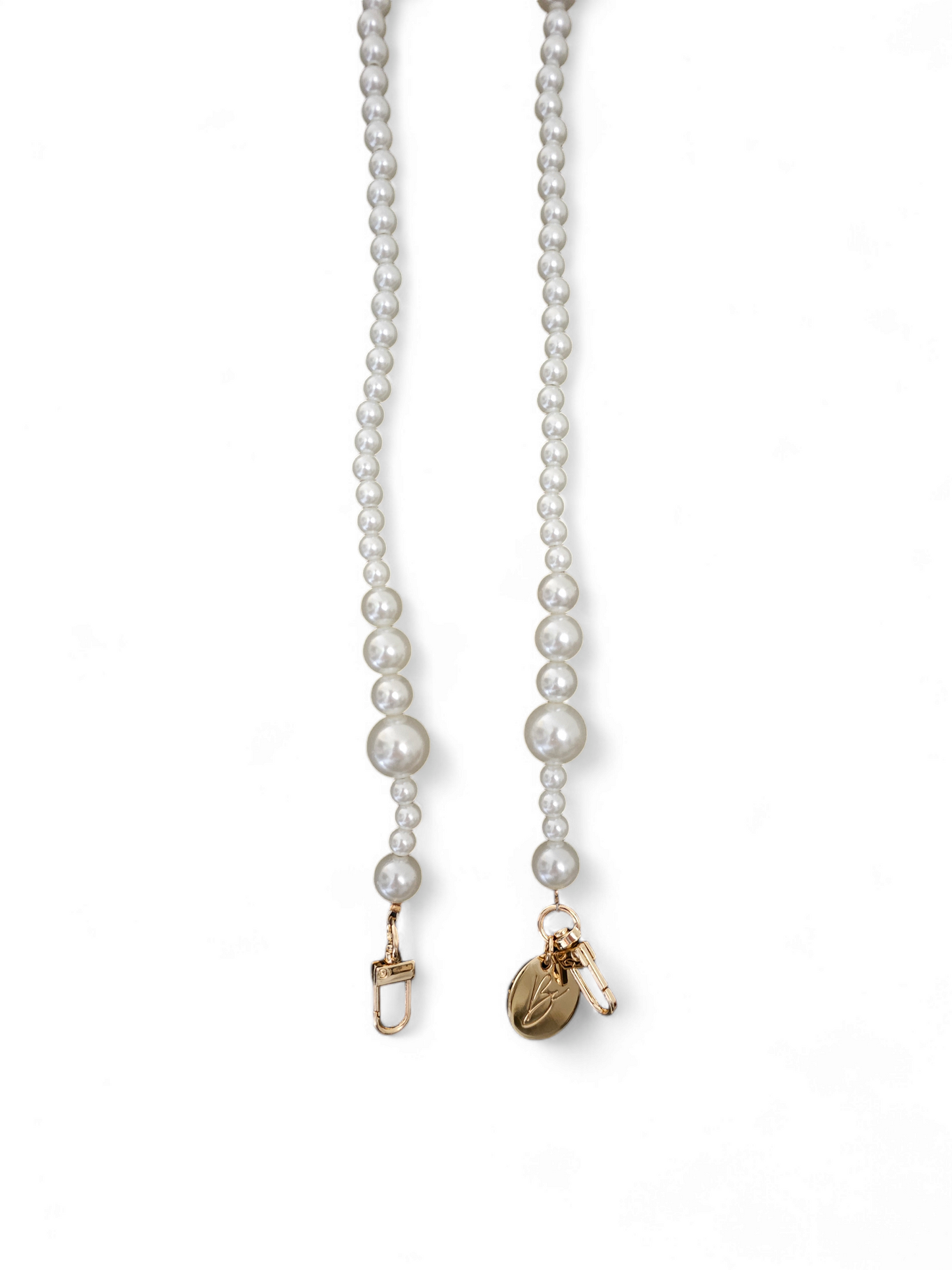 Telefoonketting | Parel | Klein goud